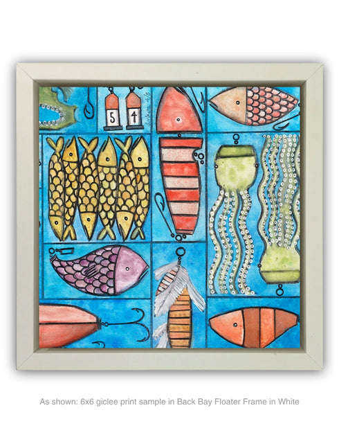Tackle Box | Framed Giclee Print on Canvas